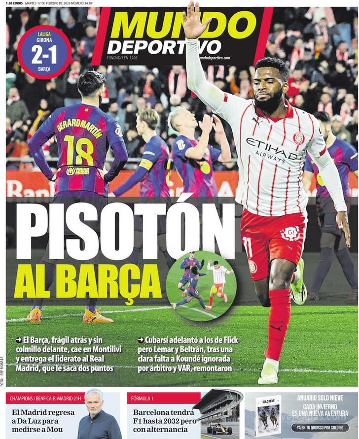 Capa Mundo Deportivo - 2026-02-17