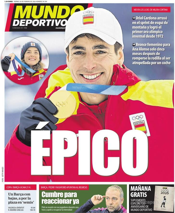 Capa Mundo Deportivo - 2026-02-20