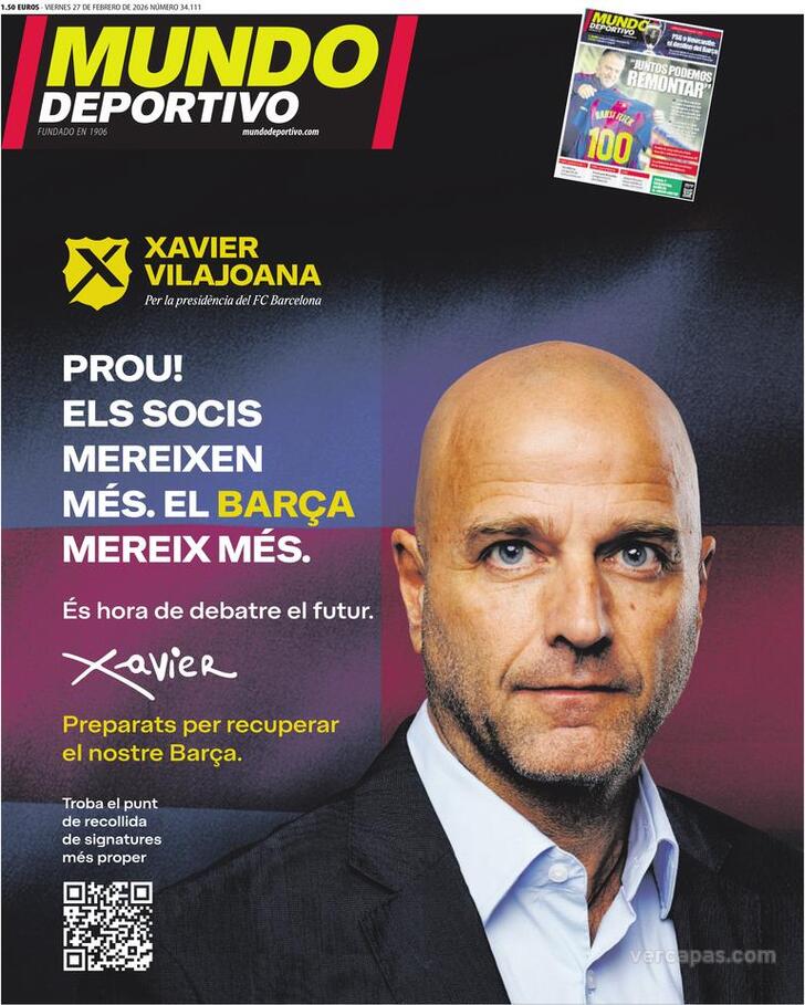 Capa Mundo Deportivo - 2026-02-27