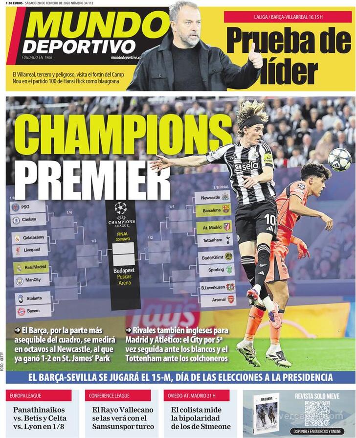 Capa Mundo Deportivo - 2026-02-28