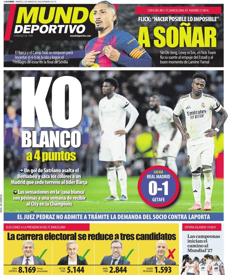 Capa Mundo Deportivo - 2026-03-03