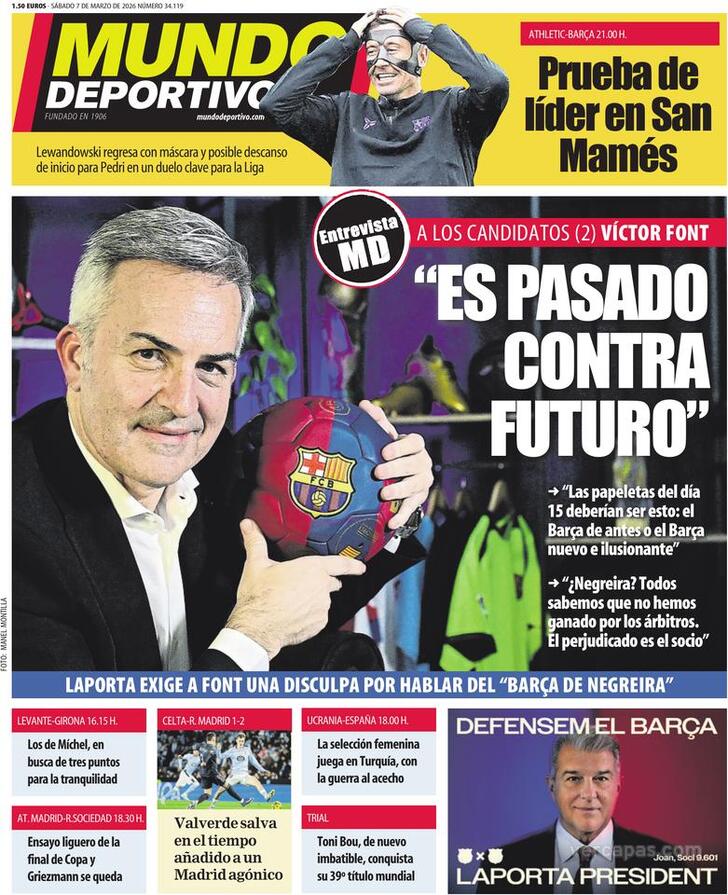 Capa Mundo Deportivo - 2026-03-07