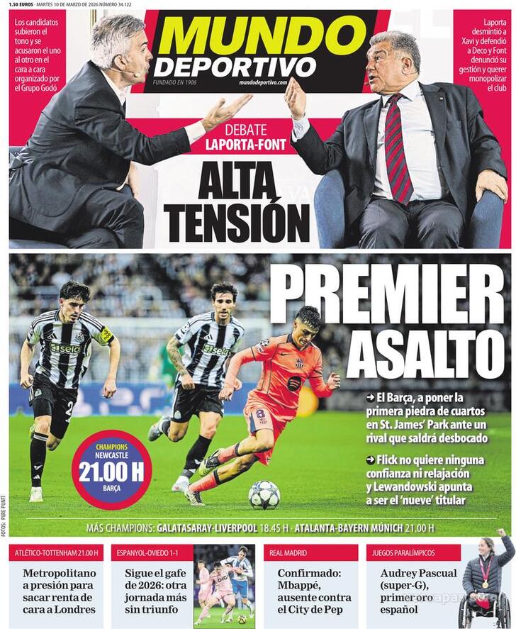 Capa Mundo Deportivo - 2026-03-10
