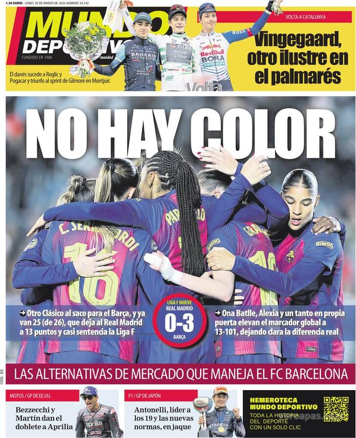 Capa Mundo Deportivo - 2026-03-30