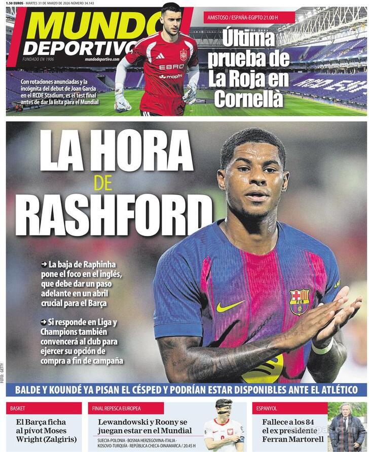 Capa Mundo Deportivo - 2026-03-31