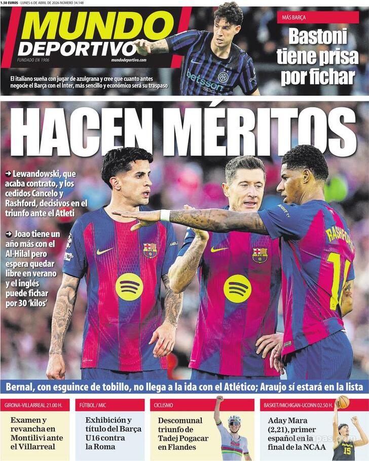 Capa Mundo Deportivo - 2026-04-06