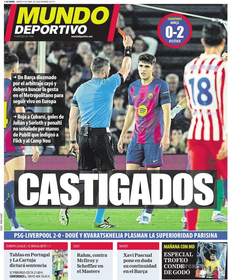 Capa Mundo Deportivo - 2026-04-09