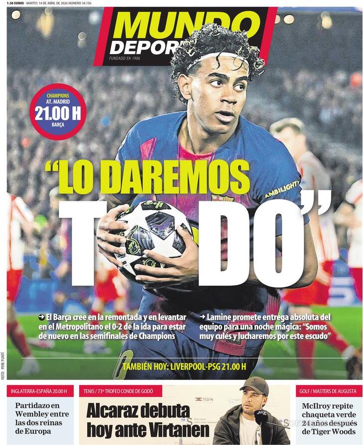 Capa Mundo Deportivo - 2026-04-14