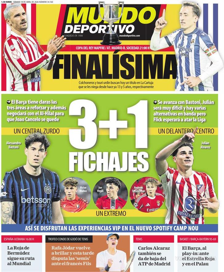 Capa Mundo Deportivo - 2026-04-18