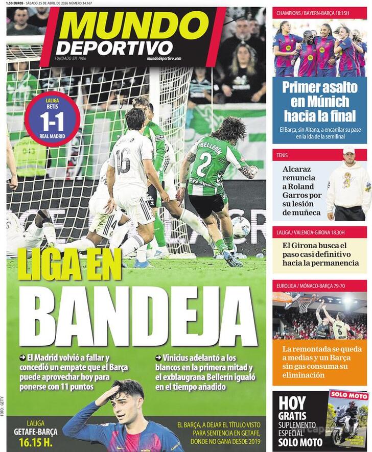 Capa Mundo Deportivo - 2026-04-25