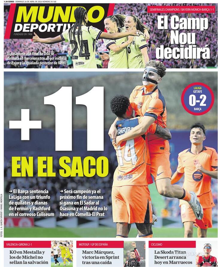 Capa Mundo Deportivo - 2026-04-26