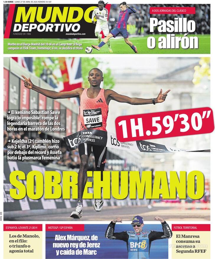 Capa Mundo Deportivo - 2026-04-27