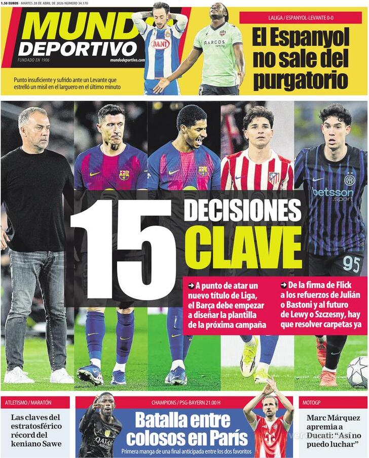 Capa Mundo Deportivo - 2026-04-28