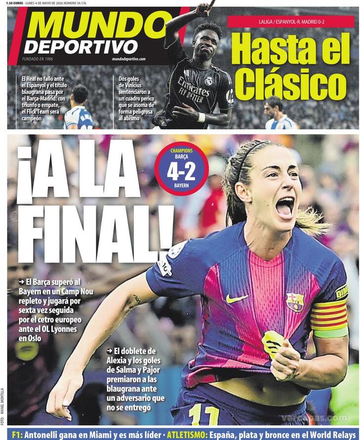 Capa Mundo Deportivo - 2026-05-04