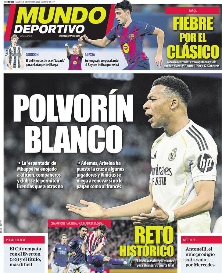 Capa Mundo Deportivo - 2026-05-05