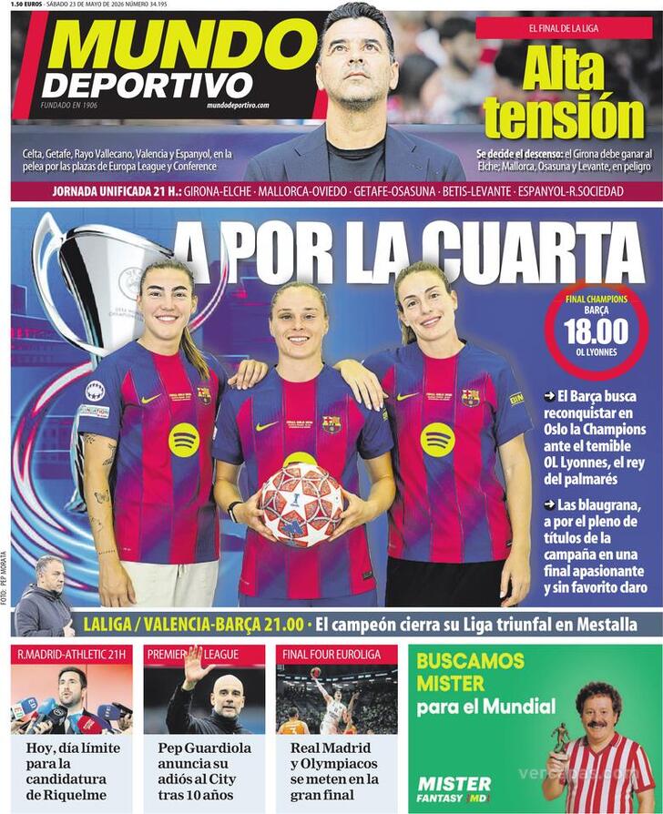 Capa Mundo Deportivo - 2026-05-23