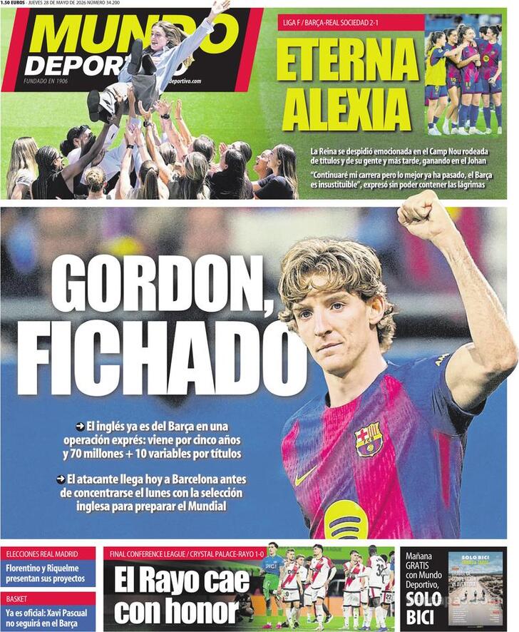 Capa Mundo Deportivo - 2026-05-28