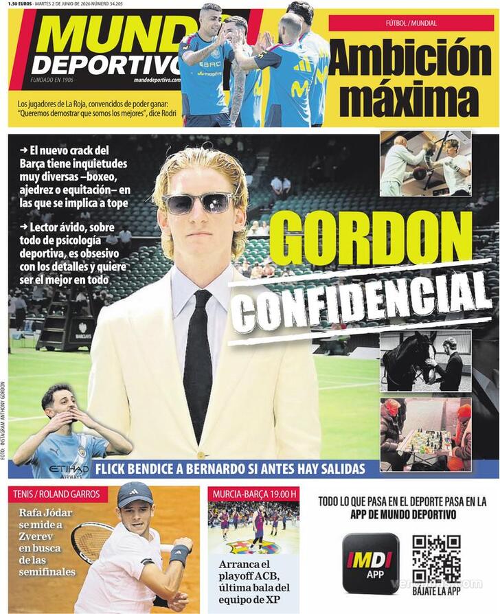 Capa Mundo Deportivo - 2026-06-02