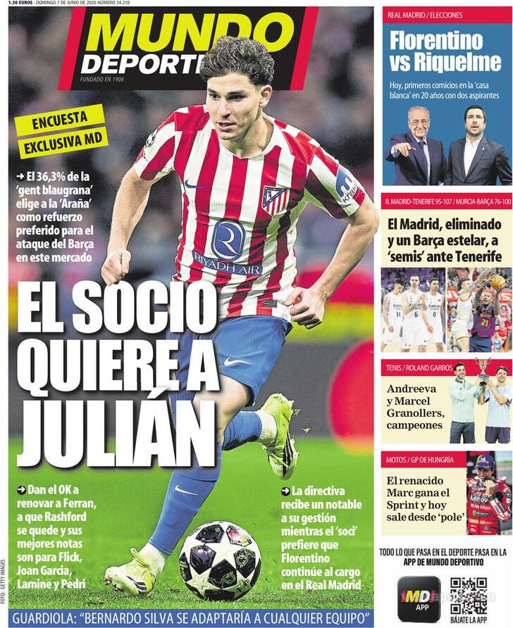 Capa Mundo Deportivo - 2026-06-07