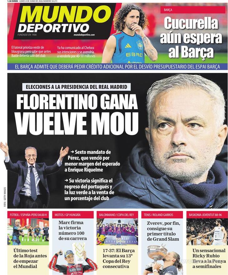 Capa Mundo Deportivo - 2026-06-08