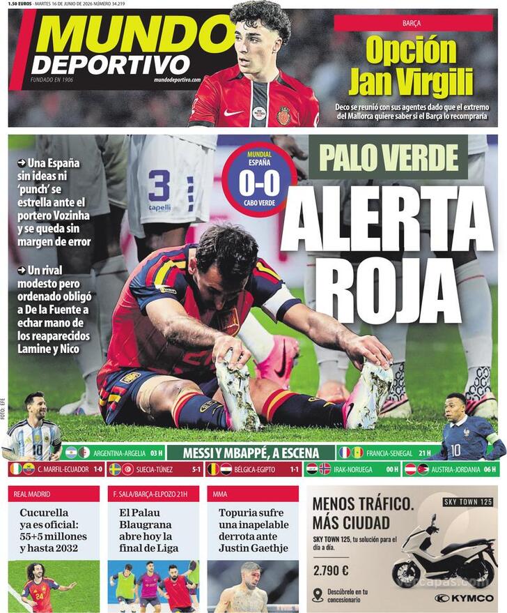 Capa Mundo Deportivo - 2026-06-16