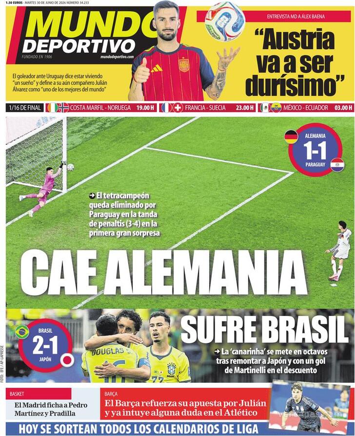 Capa Mundo Deportivo - 2026-06-30