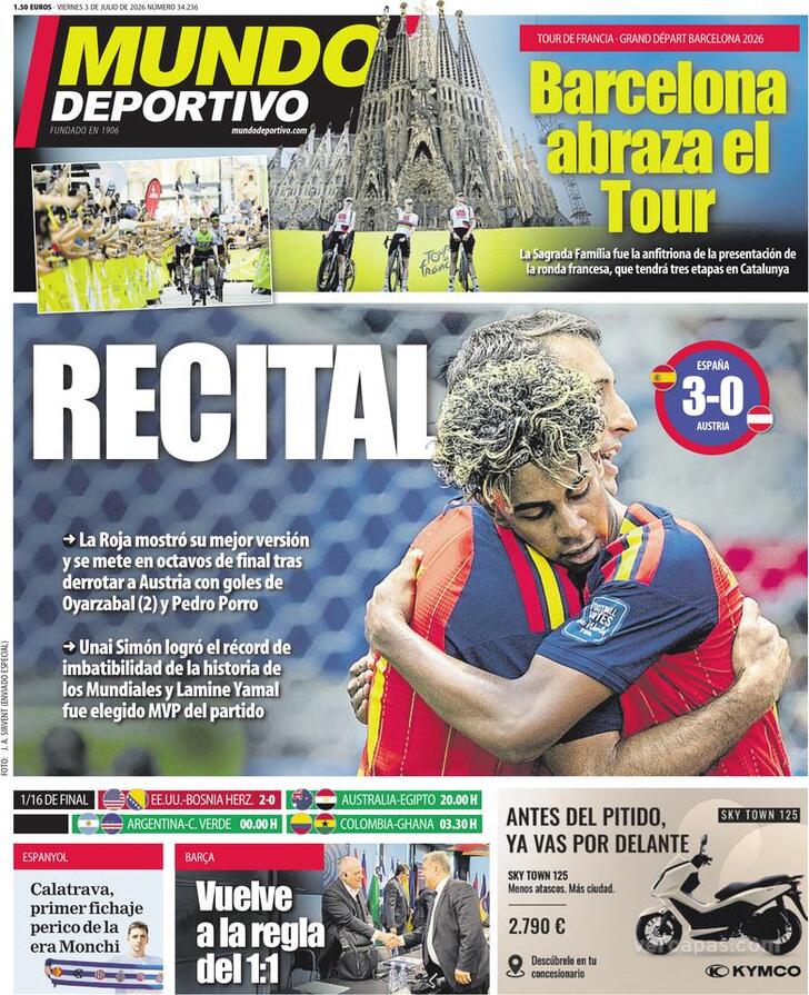 Capa Mundo Deportivo - 2026-07-03