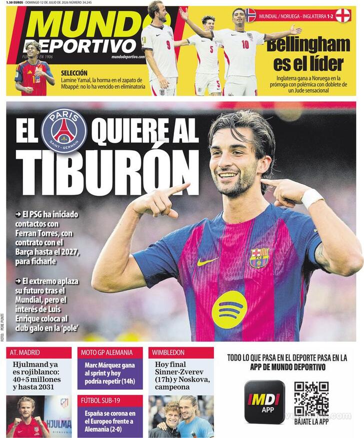 Capa Mundo Deportivo - 2026-07-12