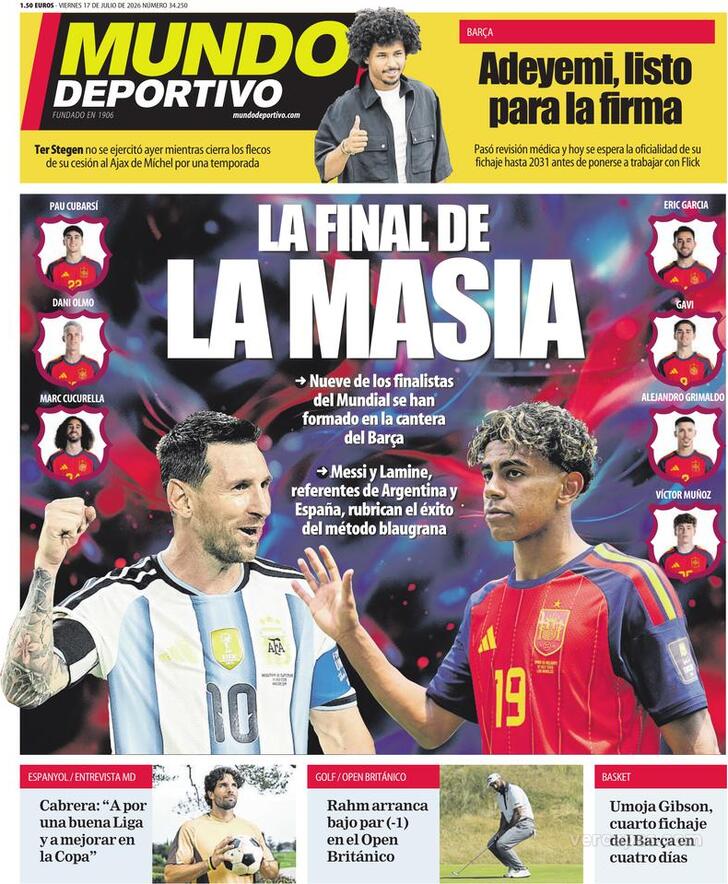 Capa Mundo Deportivo - 2026-07-17