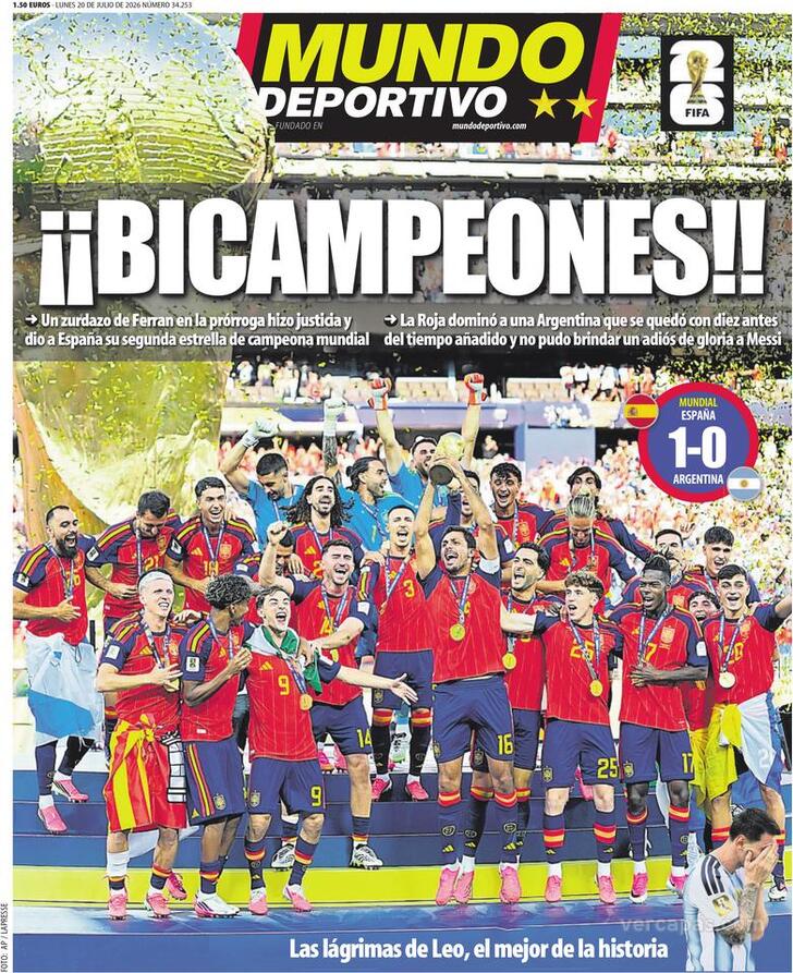 Capa Mundo Deportivo - 2026-07-20