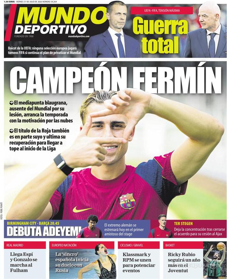 Capa Mundo Deportivo - 2026-07-31