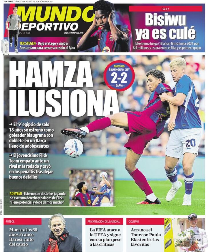 Capa Mundo Deportivo - 2026-08-01