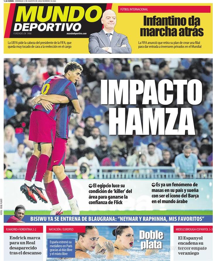 Capa Mundo Deportivo - 2026-08-02