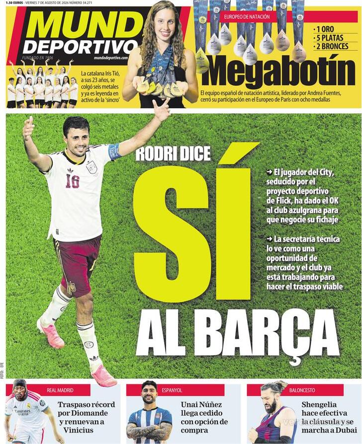 Capa Mundo Deportivo - 2026-08-07