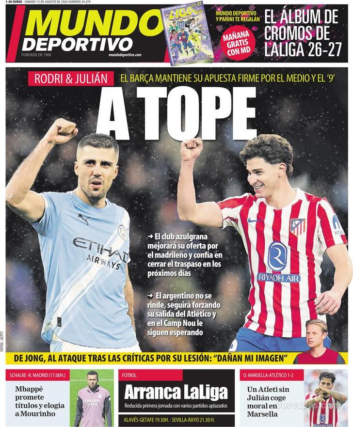 Capa Mundo Deportivo - 2026-08-15