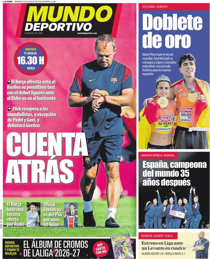 Capa Mundo Deportivo - 2026-08-16