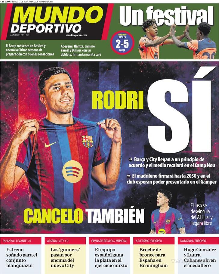 Capa Mundo Deportivo - 2026-08-17