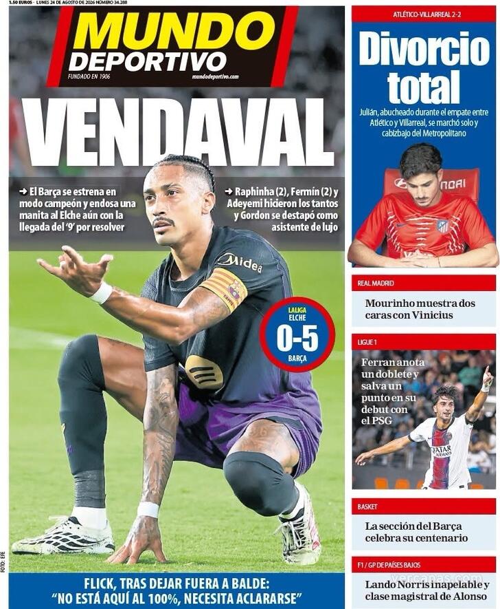 Capa Mundo Deportivo - 2026-08-24