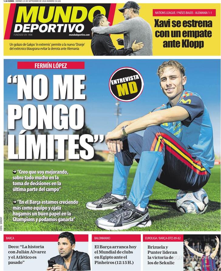 Capa Mundo Deportivo - 2026-09-25