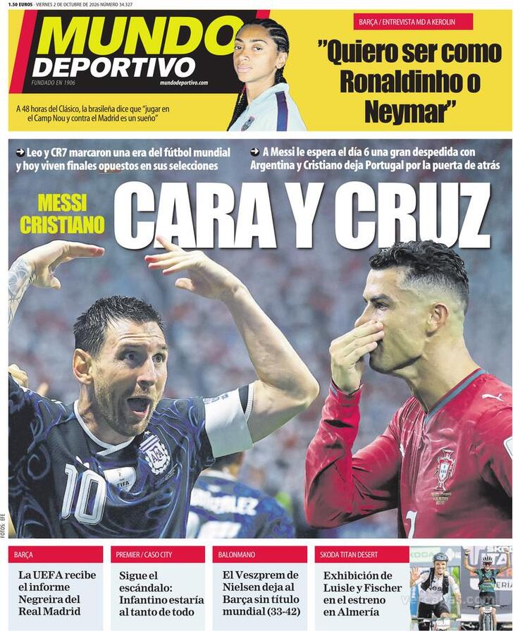 Capa Mundo Deportivo - 2026-10-02