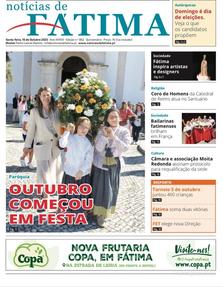 Capa Notcias de Ftima - 2025-10-14