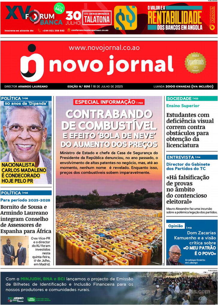 Capa Novo Jornal - 2025-07-18