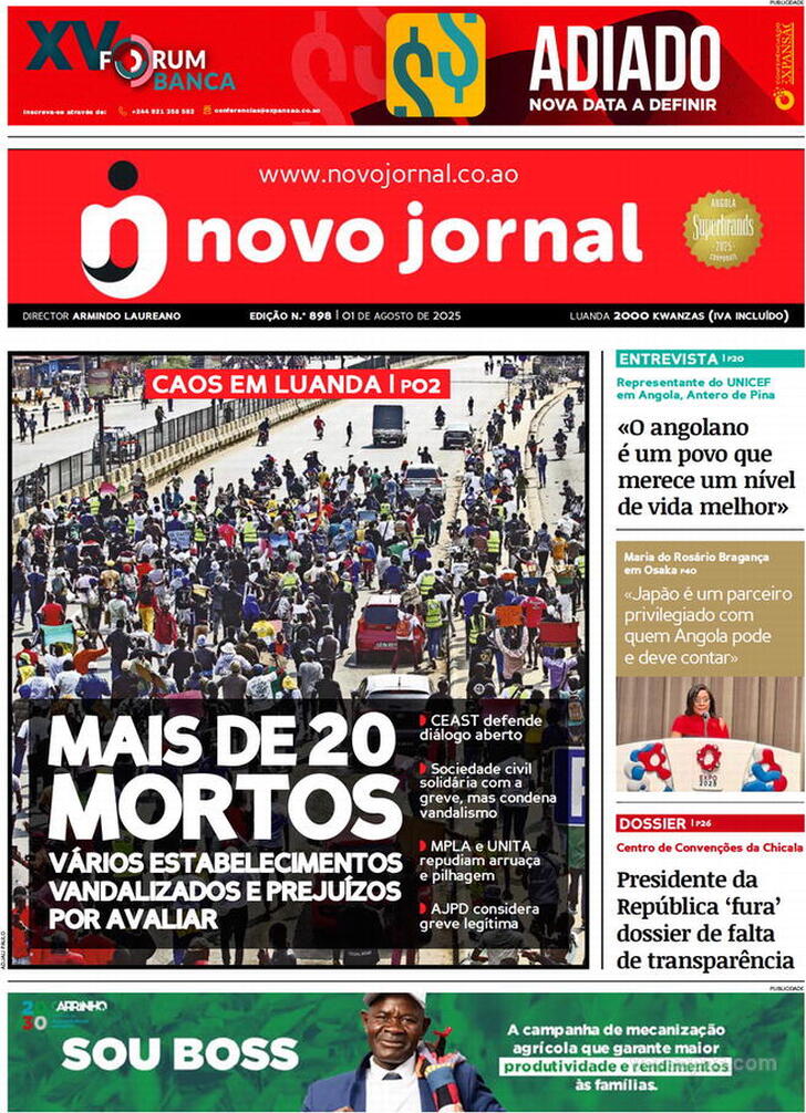 Capa Novo Jornal - 2025-08-01