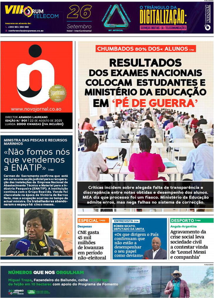Capa Novo Jornal - 2025-08-22