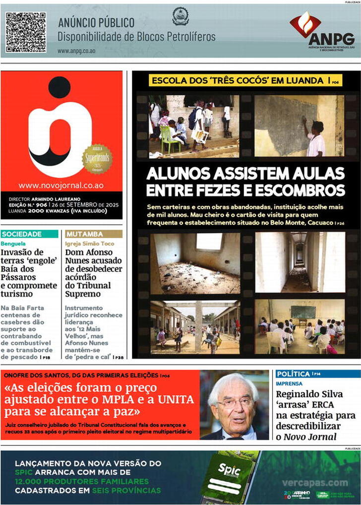 Capa Novo Jornal - 2025-09-26
