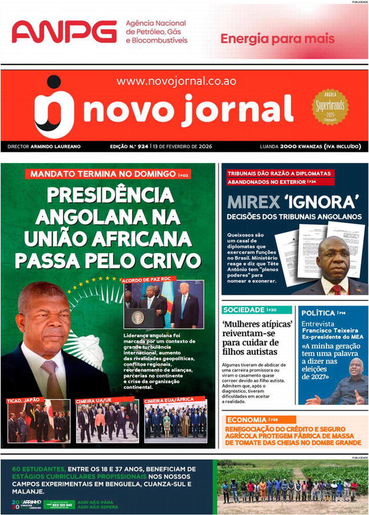 Capa Novo Jornal - 2026-02-13