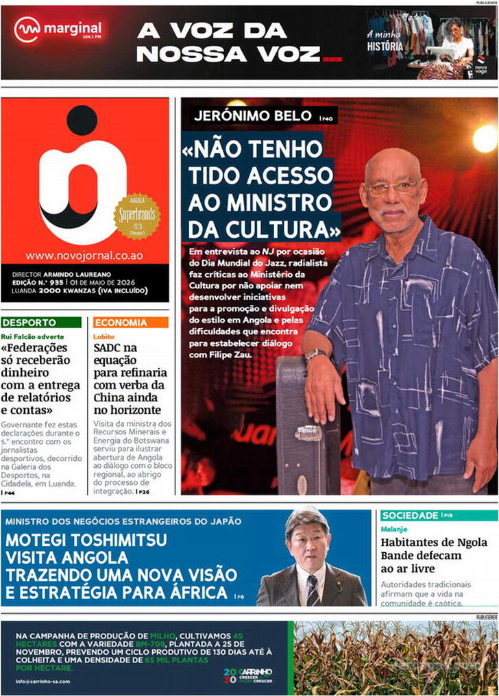 Capa Novo Jornal - 2026-05-01