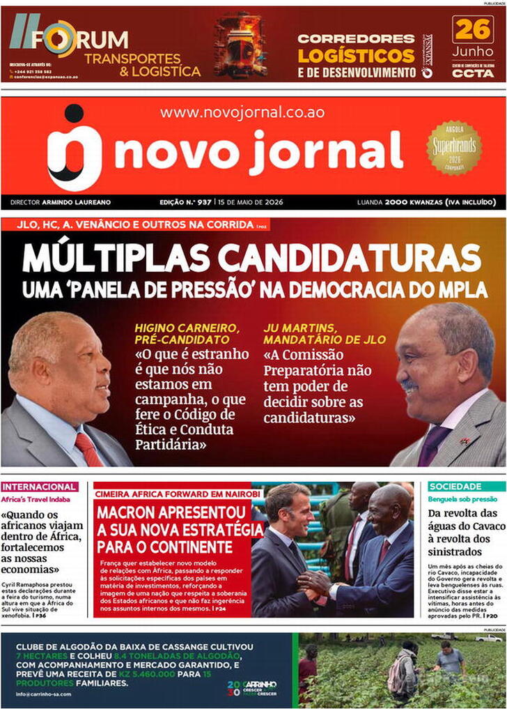 Capa Novo Jornal - 2026-05-15