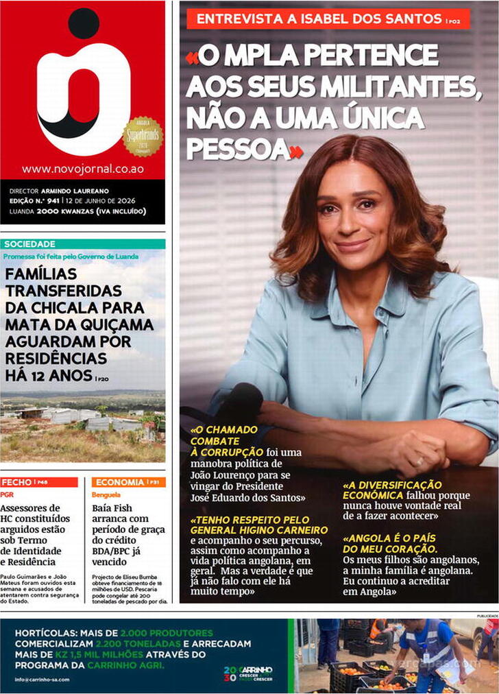 Capa Novo Jornal - 2026-06-12
