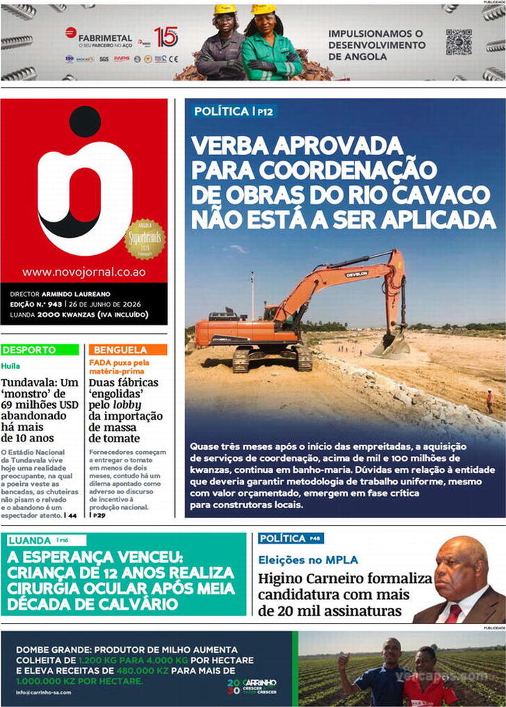 Capa Novo Jornal - 2026-06-26